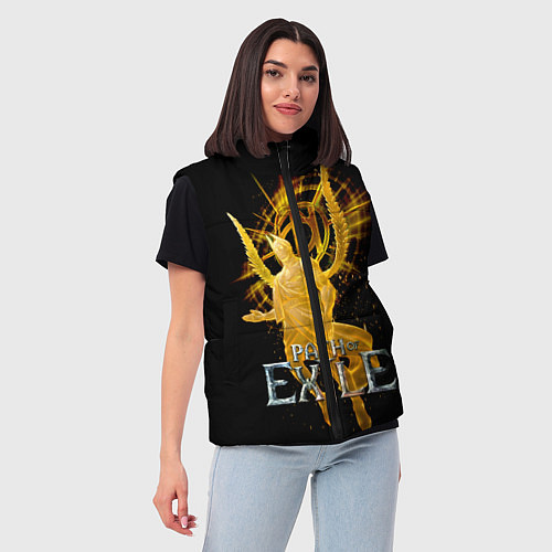 Женский жилет Path of Exile / 3D-Светло-серый – фото 3