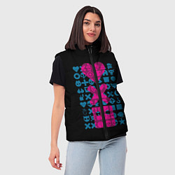 Женский жилет Любовь Смерть Роботы, цвет: 3D-черный — фото 2