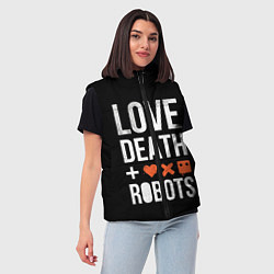 Женский жилет Love Death Robots, цвет: 3D-красный — фото 2