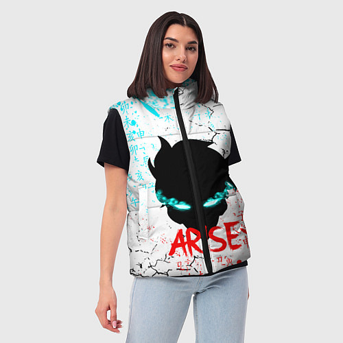 Женский жилет СОН ДЖИН ВУ SOLO LEVELING / 3D-Красный – фото 3