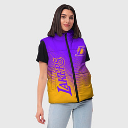 Женский жилет LOS ANGELES LAKERS ЛЕЙКЕРС, цвет: 3D-светло-серый — фото 2