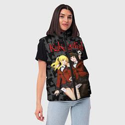 Женский жилет Kakegurui Безумный азарт, цвет: 3D-черный — фото 2