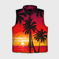 Женский жилет Гавайский закат