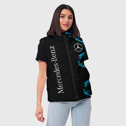 Женский жилет Mercedes Мерседес Неон / 3D-Черный – фото 3