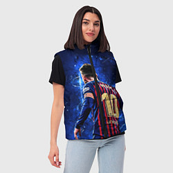 Женский жилет Leo Messi Лео Месси 10, цвет: 3D-красный — фото 2