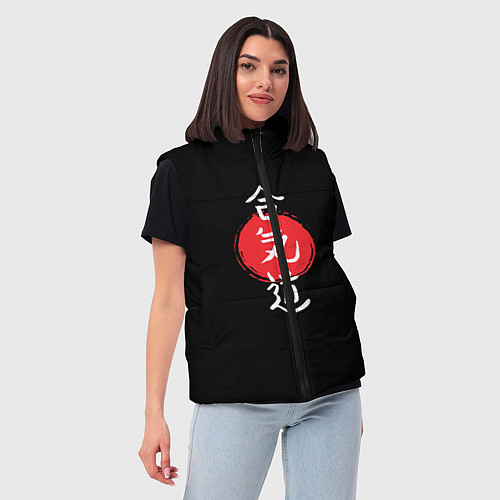 Женский жилет Айкидо / 3D-Черный – фото 3