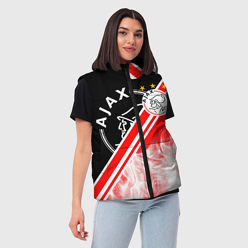 Женский жилет FC AJAX AMSTERDAM ФК АЯКС / 3D-Черный – фото 3