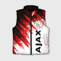 Женский жилет FC AJAX AMSTERDAM ФК АЯКС, цвет: 3D-черный