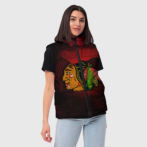 Женский жилет CHICAGO NHL / 3D-Черный – фото 3