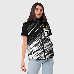 Женский жилет JUVENTUS ЮВЕНТУС БРЫЗГИ, цвет: 3D-черный — фото 2