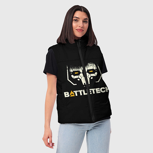 Женский жилет BATTLETECH / 3D-Светло-серый – фото 3