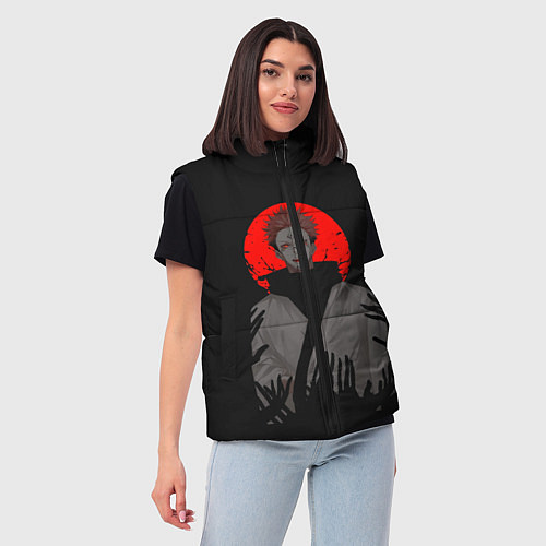 Женский жилет Sukuna Sunset / 3D-Светло-серый – фото 3