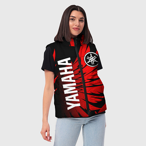 Женский жилет YAMAHA ЯМАХА МОТОСПОРТ / 3D-Черный – фото 3