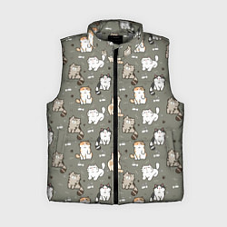 Женский жилет Кошечки с рыбками