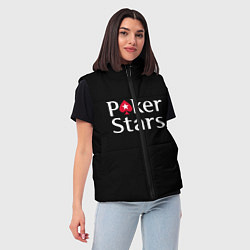 Женский жилет Poker Stars, цвет: 3D-красный — фото 2