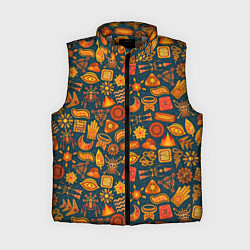 Женский жилет Узор из бактерий и не только, цвет: 3D-светло-серый