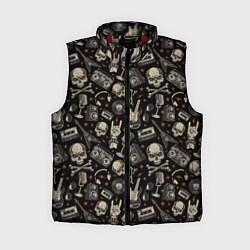 Женский жилет Scull pattern rock, цвет: 3D-красный