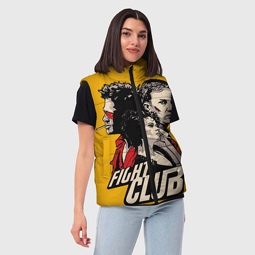 Женский жилет Бойцовский Клуб Три личности / 3D-Черный – фото 3