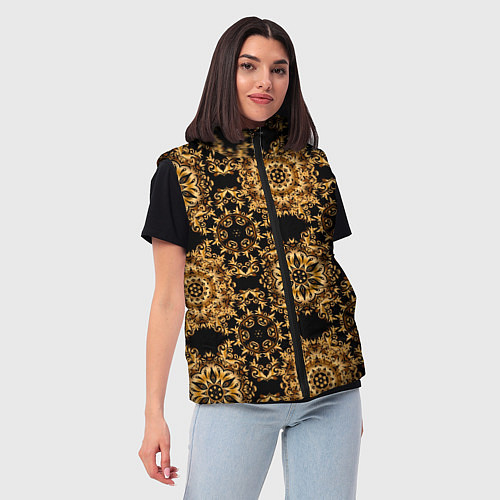 Женский жилет Versace классические узоры / 3D-Светло-серый – фото 3