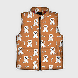 Женский жилет Пёс и кость, цвет: 3D-красный