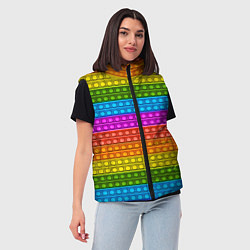 Женский жилет POP it ИГРУШКА АНТИСТРЕСС, цвет: 3D-красный — фото 2