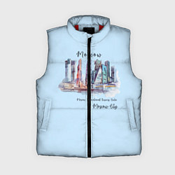 Женский жилет Москва-Сити, цвет: 3D-красный