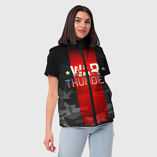 Женский жилет WAR THUNDER ВАР ТАНДЕР / 3D-Черный – фото 3