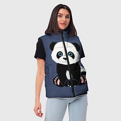 Женский жилет Милая Панда Sweet Panda, цвет: 3D-красный — фото 2
