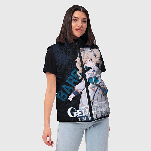Женский жилет Барбара Genshin Impact / 3D-Светло-серый – фото 3