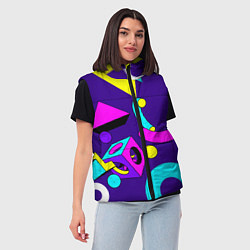 Женский жилет Геометрические фигуры, цвет: 3D-черный — фото 2