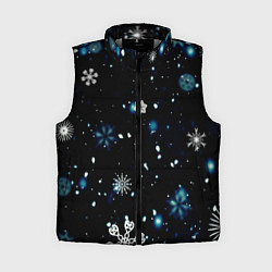 Женский жилет А снег идёт, цвет: 3D-светло-серый