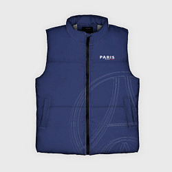 Женский жилет PSG Core Big Logo Blue New 202223, цвет: 3D-светло-серый