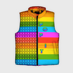 Женский жилет POP it вертикальная надпись