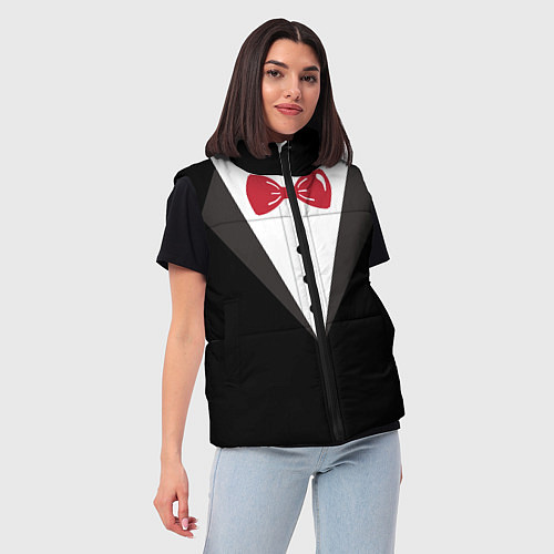 Женский жилет Смокинг / 3D-Светло-серый – фото 3