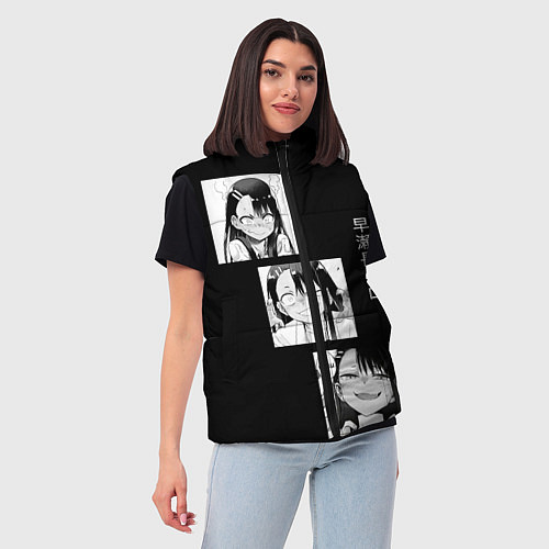 Женский жилет Нагаторо Манга / 3D-Красный – фото 3