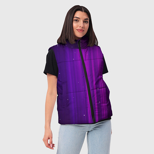 Женский жилет ВОЛШЕБНЫЙ СВЕТ / 3D-Черный – фото 3