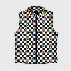 Женский жилет Яркая шахматная доска