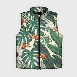 Женский жилет Тропический паттерн