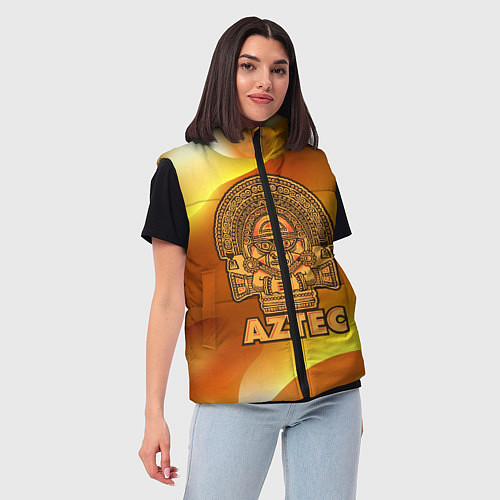 Женский жилет Aztec Ацтеки / 3D-Светло-серый – фото 3