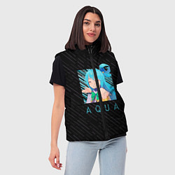 Женский жилет Аква Aqua Коносуба KonoSuba, цвет: 3D-черный — фото 2