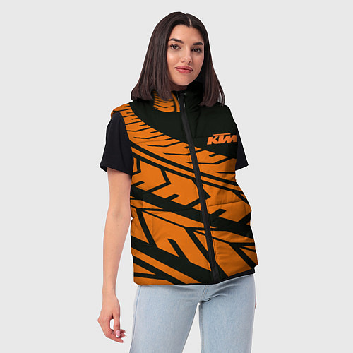 Женский жилет ORANGE KTM КТМ Z / 3D-Красный – фото 3