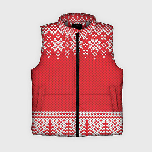 Женский жилет Зимний лес / 3D-Светло-серый – фото 1