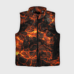 Женский жилет Горящая лава, цвет: 3D-светло-серый