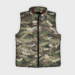 Женский жилет Именной камуфляж Миша, цвет: 3D-красный