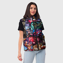 Женский жилет Лига Легенд, чемпионы, цвет: 3D-светло-серый — фото 2