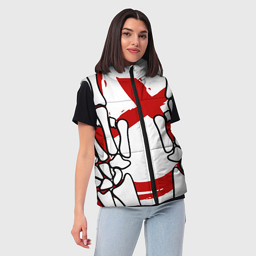 Женский жилет Панк Рок Punk Rock / 3D-Черный – фото 3