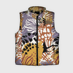 Женский жилет Зебра Пятнистая, цвет: 3D-черный