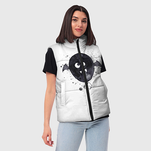 Женский жилет Шарик-летайка белый, полиэстер / 3D-Черный – фото 3