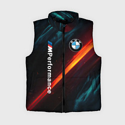 Женский жилет BMW M PERFORMANCE NEON БМВ М НЕОН, цвет: 3D-черный