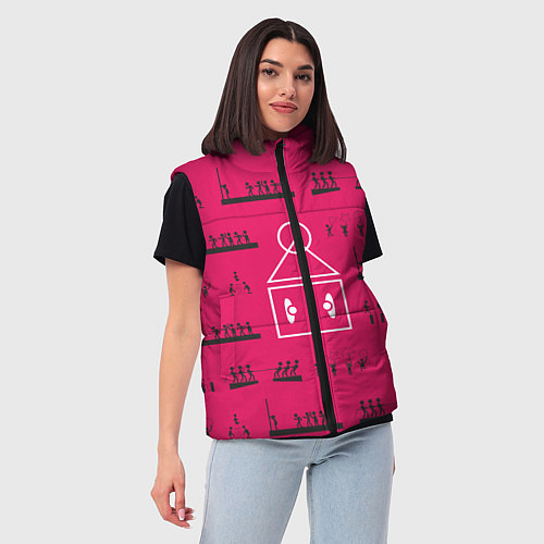 Женский жилет Игры на стене / 3D-Черный – фото 3